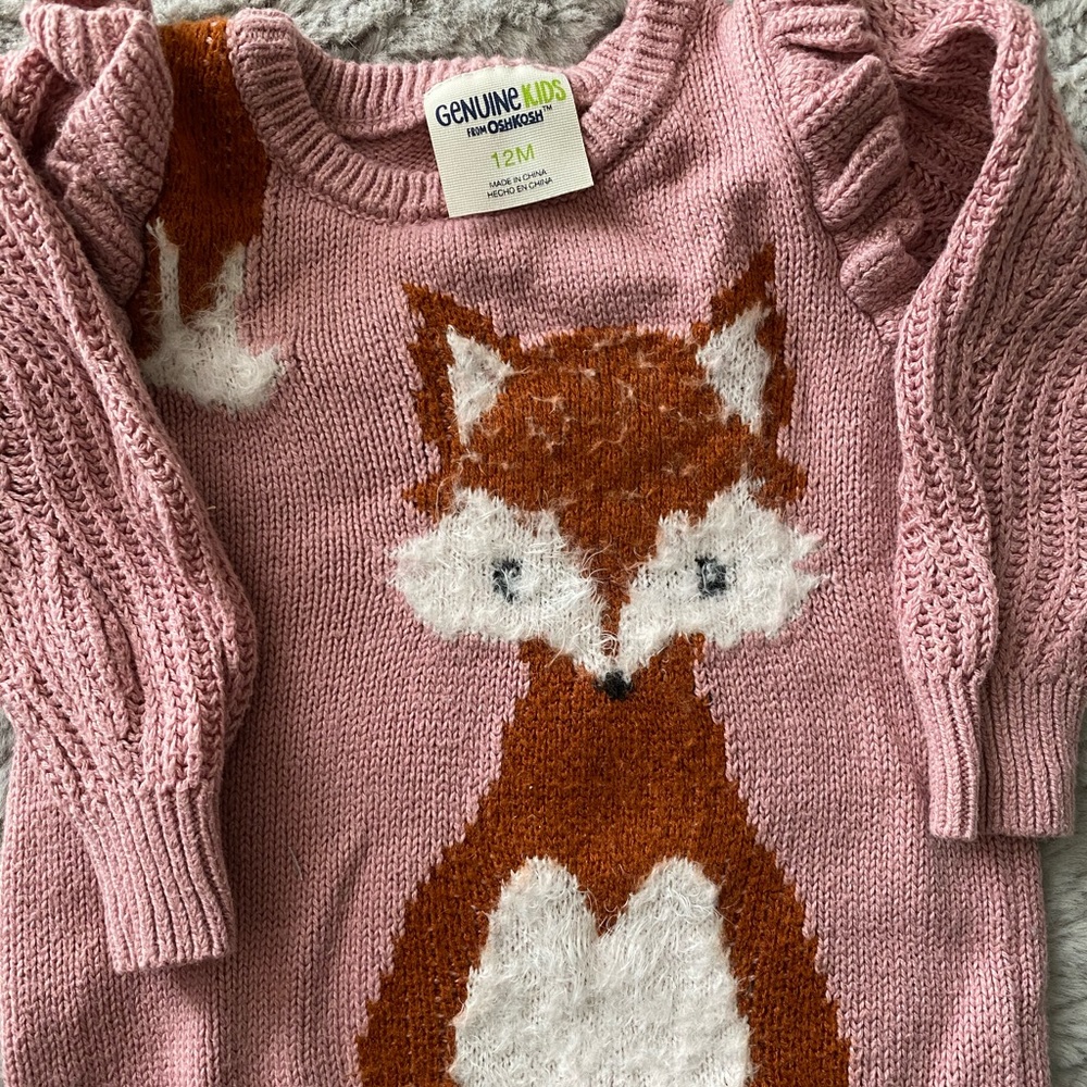 Toddler girl's fox sweater by OshKosh